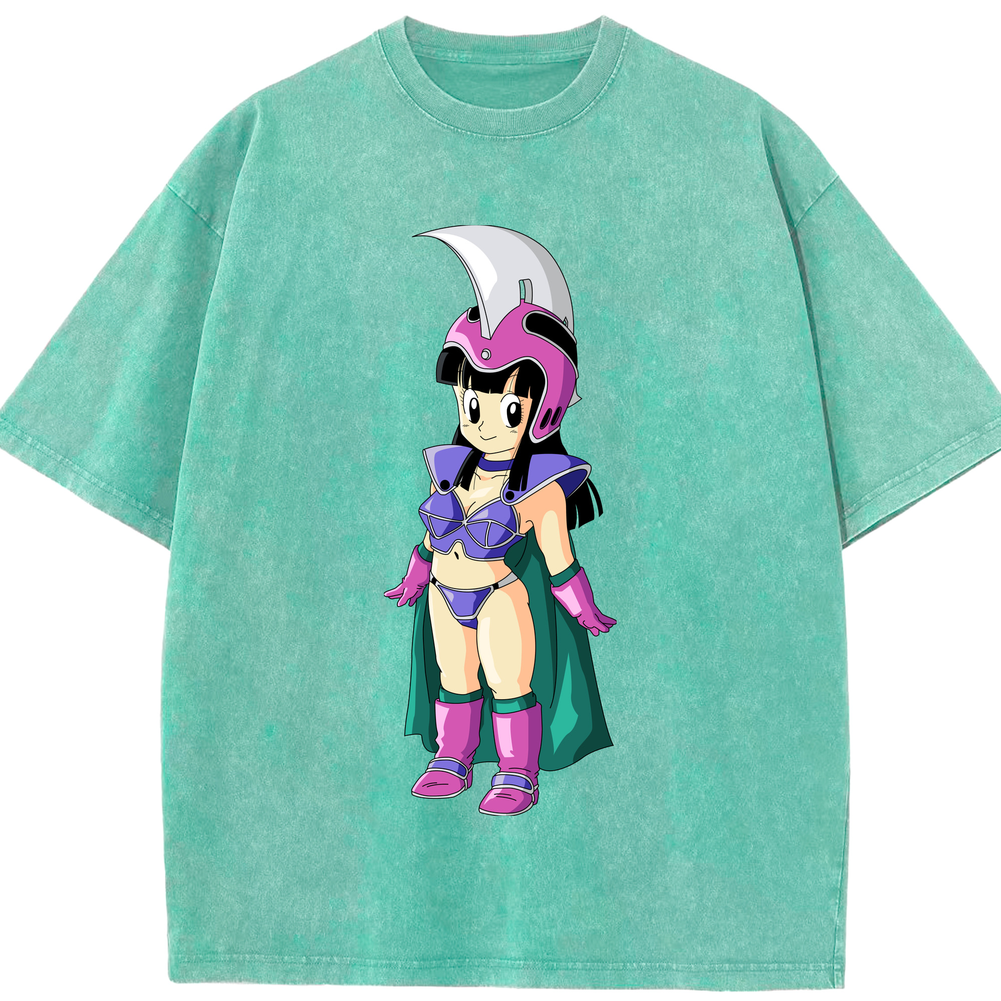 （画像用） ドラゴンボール チチ DRAGON BALL Chichi 綿100% ヴィンテージ風 半袖Tシャツ（フロントプリント）